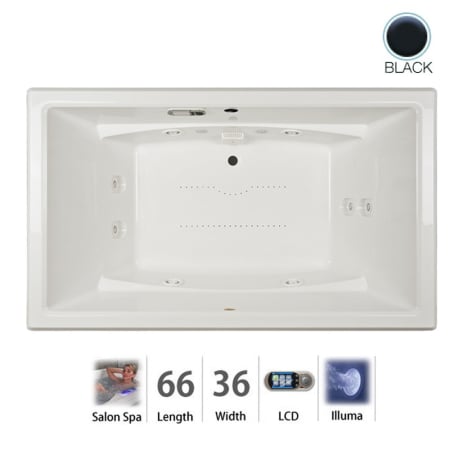 A large image of the Jacuzzi ACE6636CCR5IH Black