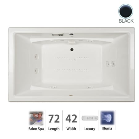 A large image of the Jacuzzi ACE7242CCR4IH Black