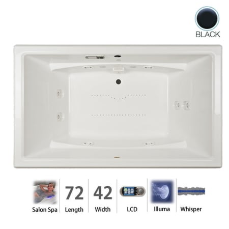 A large image of the Jacuzzi ACE7242CCR5IW Black
