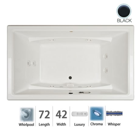 A large image of the Jacuzzi ACE7242WCR4CW Black