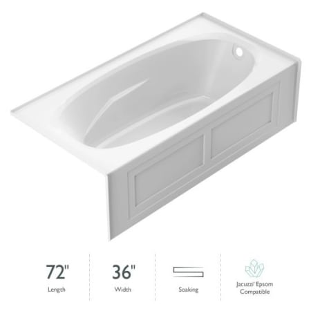 A large image of the Jacuzzi AM27236BRXXXX White