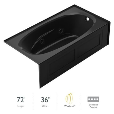 A large image of the Jacuzzi AM27236WRL2XX Black