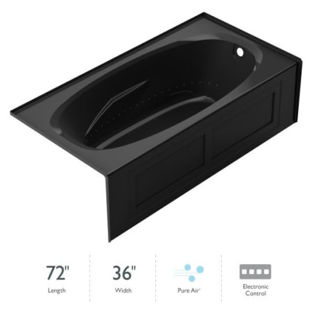 A large image of the Jacuzzi AMS7236ARL2XX Black