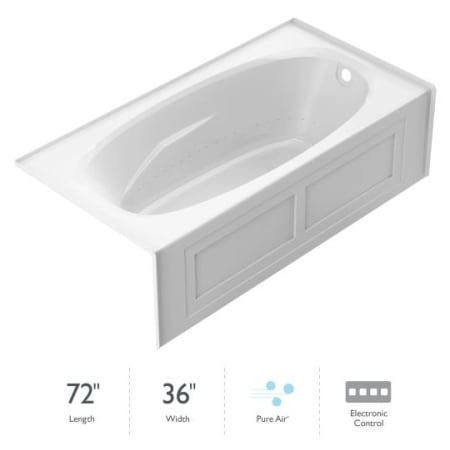 A large image of the Jacuzzi AMS7236ARL2XX White
