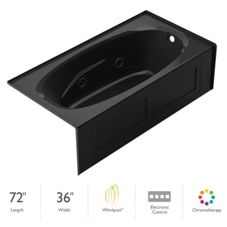 A large image of the Jacuzzi AMS7236 WRL 2CH Black