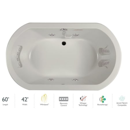 A large image of the Jacuzzi ANZ6042WCR4IW Oyster