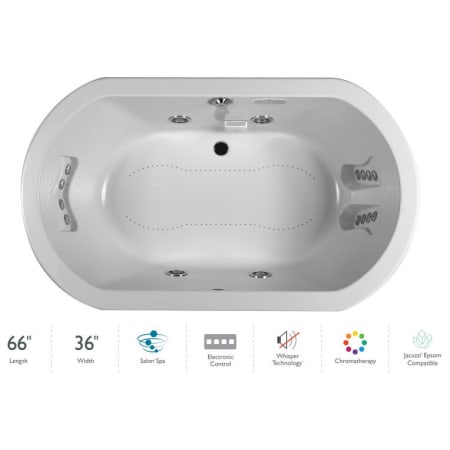 A large image of the Jacuzzi ANZ6636CCR4CW White