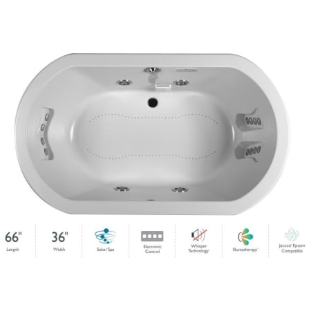 A large image of the Jacuzzi ANZ6636CCR4IW White