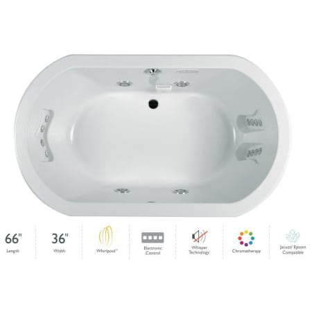 A large image of the Jacuzzi ANZ6636WCR4CW White