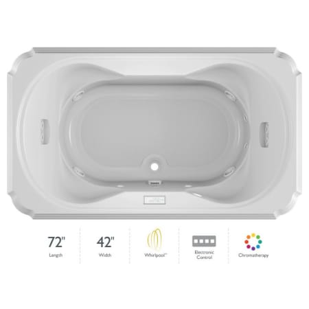 A large image of the Jacuzzi BEL7242 WCL 4CW White