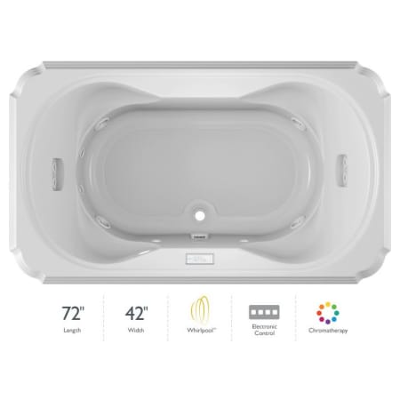 A large image of the Jacuzzi BEL7242 WCR 4CH White
