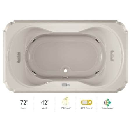 A large image of the Jacuzzi BEL7242 WCR 5IW Oyster