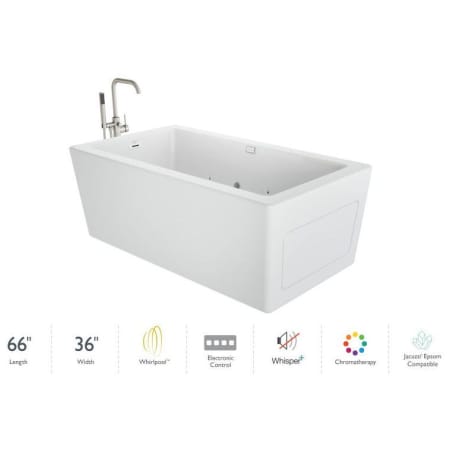A large image of the Jacuzzi BIN6636WUR2CP White / White Trim