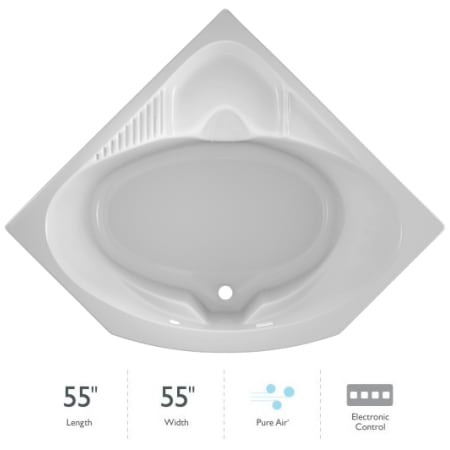 A large image of the Jacuzzi CAP5555ACR2XX White