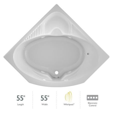 A large image of the Jacuzzi CAP5555 WCR 2XX White