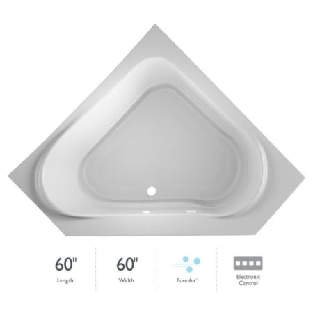 A large image of the Jacuzzi CAP6060ACL2XX White