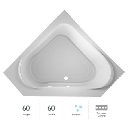 A large image of the Jacuzzi CAP6060 ACR 2XX White