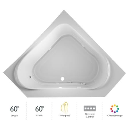 A large image of the Jacuzzi CAP6060 WCL 2CH White