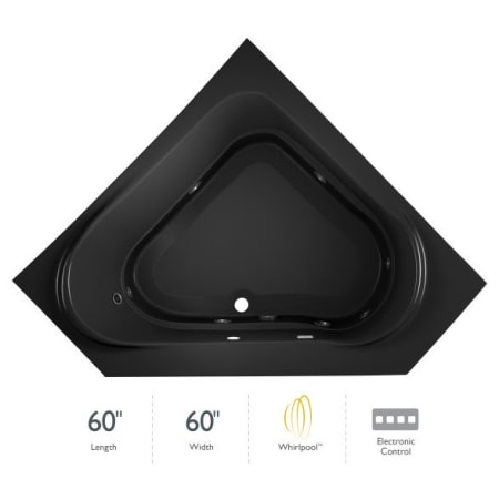 A large image of the Jacuzzi CAP6060 WCL 2HX Black