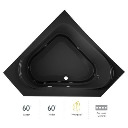 A large image of the Jacuzzi CAP6060 WCR 2HX Black