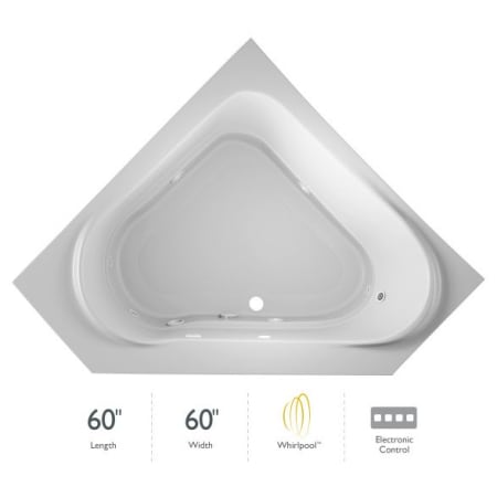A large image of the Jacuzzi CAP6060 WCR 2HX White