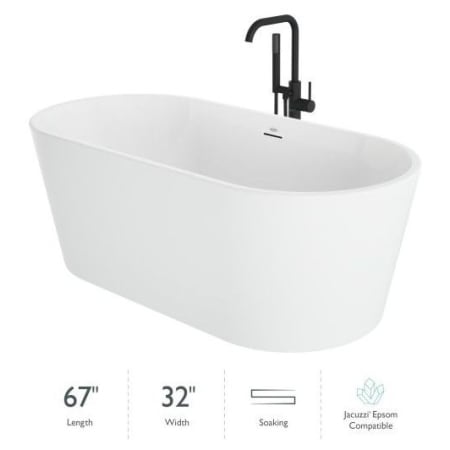 A large image of the Jacuzzi CEM6732BCXXXX Gloss White