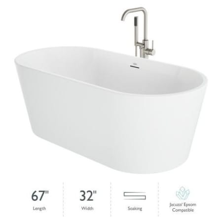 A large image of the Jacuzzi CEN6732BCXXXX Gloss White