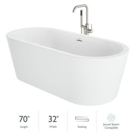 A large image of the Jacuzzi CEN7032BCXXXX Gloss White