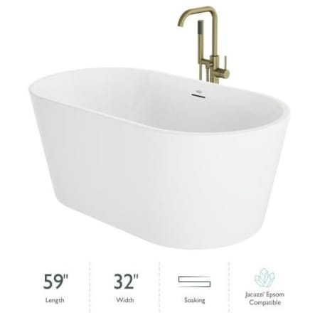 A large image of the Jacuzzi CEZ5932BCXXXX Gloss White