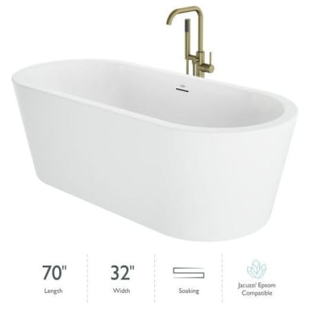 A large image of the Jacuzzi CEZ7032BCXXXX Gloss White