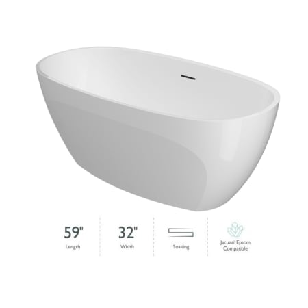 A large image of the Jacuzzi COF5932BCXXXX Gloss White