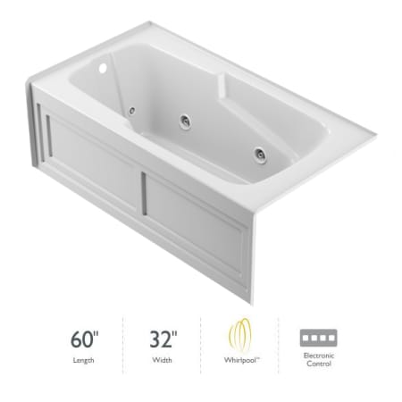A large image of the Jacuzzi CT26032WLR2XX White