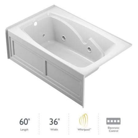 A large image of the Jacuzzi CT26036WLR2XX White