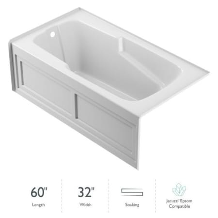 A large image of the Jacuzzi CTS6032 BLX XXX White
