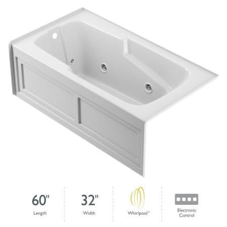 A large image of the Jacuzzi CTS6032 WLR 2HX White