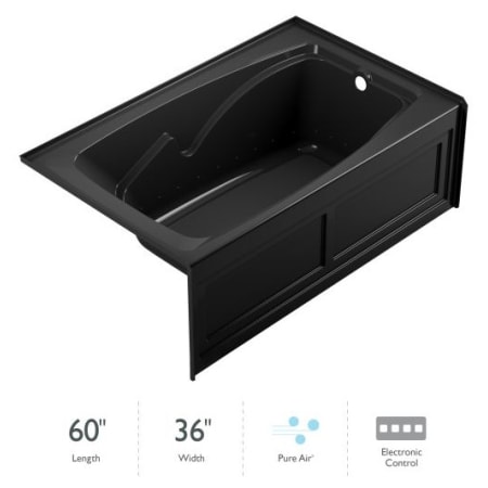 A large image of the Jacuzzi CTS6036ARL2XX Black