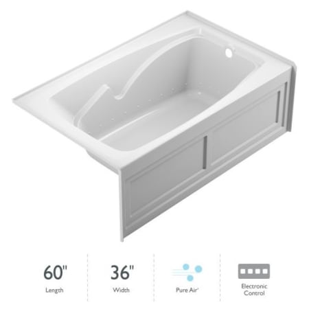 A large image of the Jacuzzi CTS6036ARL2XX White