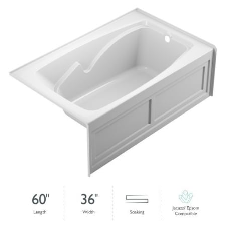 A large image of the Jacuzzi CTS6036 BRX XXX White