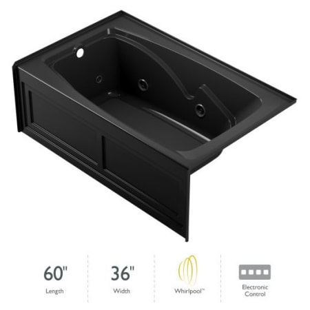 A large image of the Jacuzzi CTS6036 WLR 2HX Black
