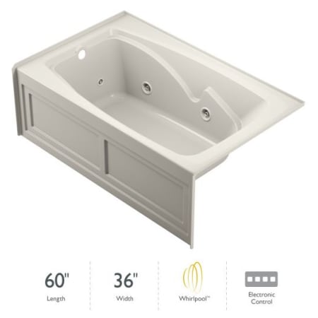 A large image of the Jacuzzi CTS6036 WLR 2HX Oyster