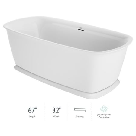 A large image of the Jacuzzi DEF6732BCXXXX White / White Drain