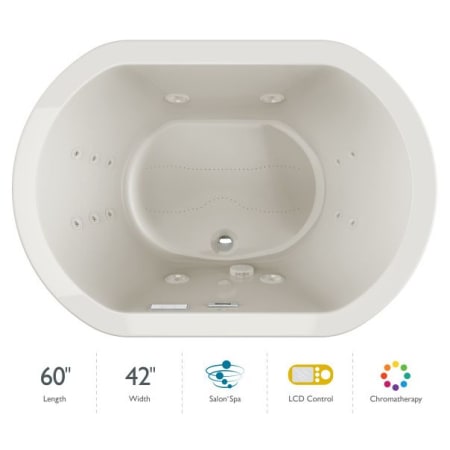 A large image of the Jacuzzi DUE6042CCR5CH Oyster / Oyster Trim