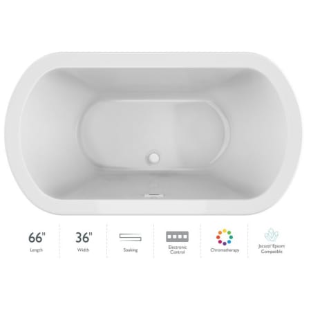 A large image of the Jacuzzi DUE6636 BCX 2CX White