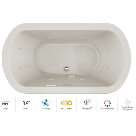 A large image of the Jacuzzi DUE6636CCR5CP Oyster / Oyster Trim