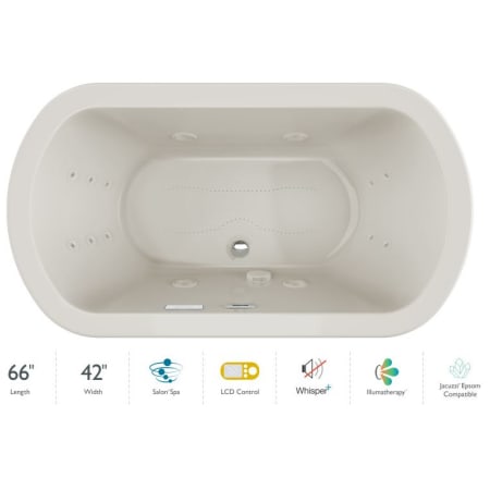 A large image of the Jacuzzi DUE6642CCR5IP Oyster / Oyster Trim