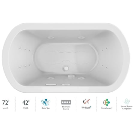 A large image of the Jacuzzi DUE7242CCR4IP White / White Trim