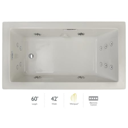 A large image of the Jacuzzi ELA6042WLR2XX Oyster / Oyster Trim