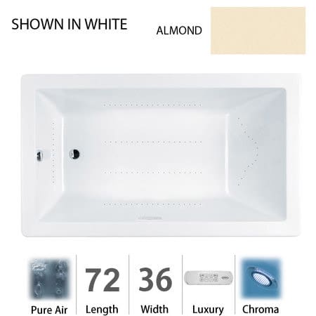 A large image of the Jacuzzi ELA7236 ARL 4CX Almond