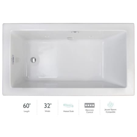 A large image of the Jacuzzi ELL6032BLR2HS White