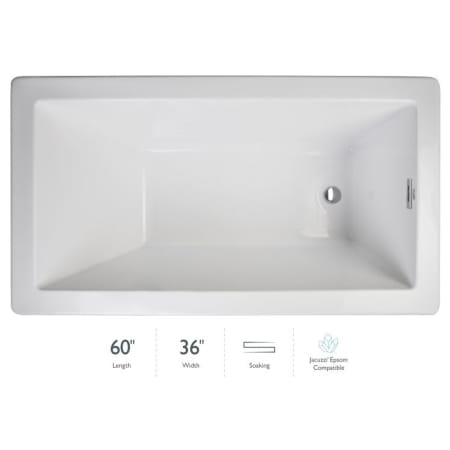 A large image of the Jacuzzi ELL6036BUXXXX White